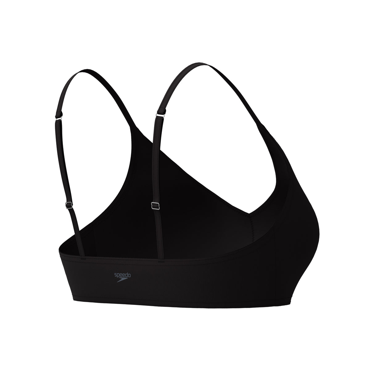 Speedo Solid Triangle Bikini TOP - ANTHRACITE