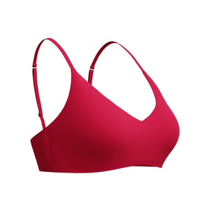 Speedo Solid Triangle Bikini TOP - RUBY