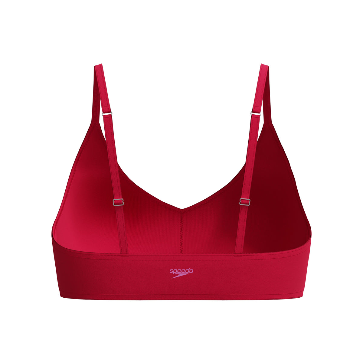Speedo Solid Triangle Bikini TOP - RUBY