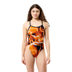 Speedo Female Lightning Turnback - TEAM ORANGE - X1