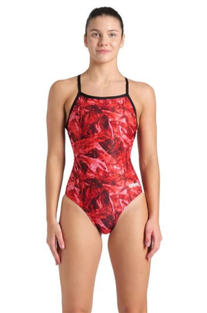Arena Crackle Print MaxLife Eco Women's LightDrop Back 1-Piece - 25