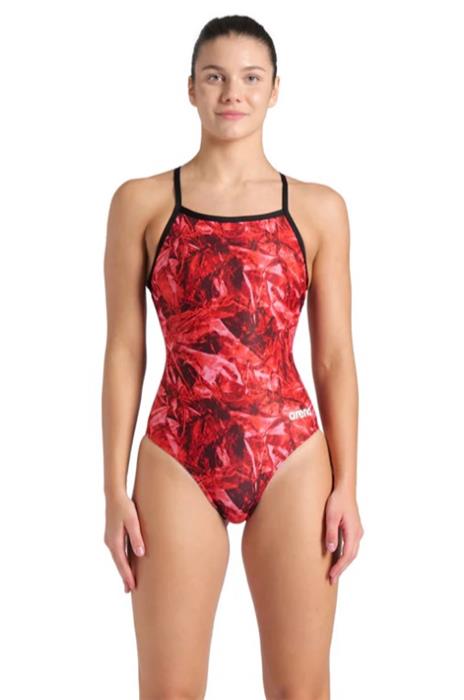 Arena Crackle Print MaxLife Eco Women's LightDrop Back 1-Piece - 25