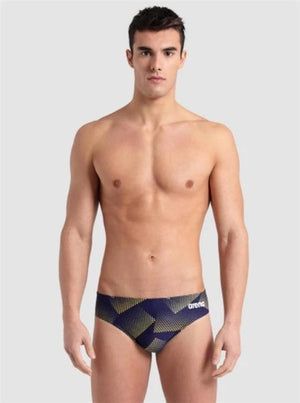 Arena Halftone Print Maxlife Men's Racer/Brief - 24