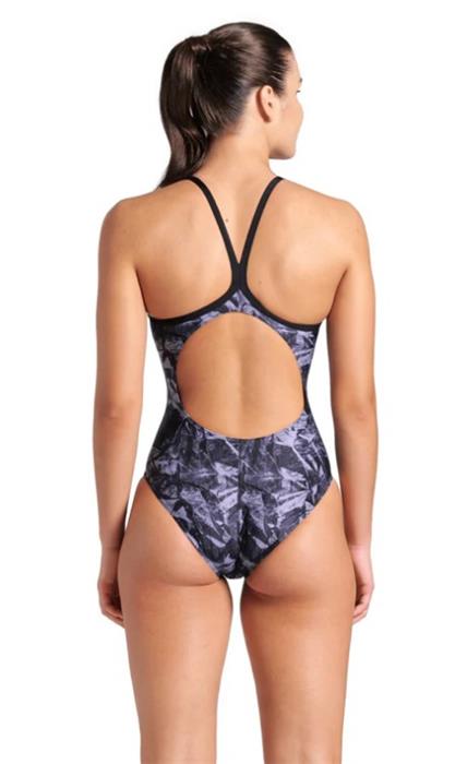 Arena Crackle Print MaxLife Eco Women's LightDrop Back 1-Piece - 25