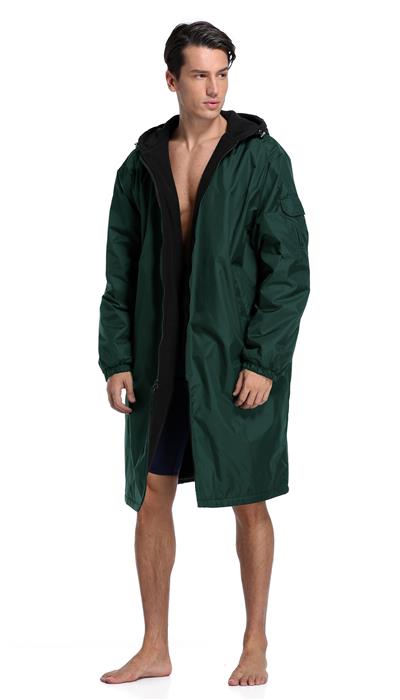 Adoretex Unisex Solid Fleece-Lined Swim Parka - 25