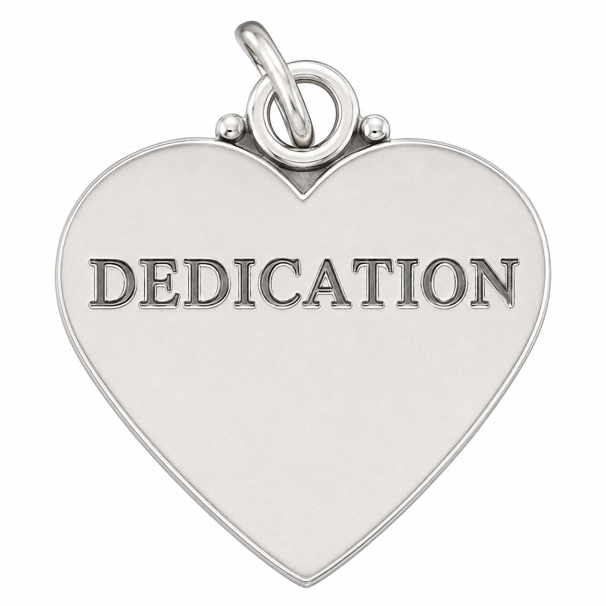 Sterling Silver Motivational Heart-Shaped Charms - Pendant - 27