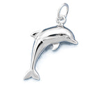 Dolphin Sterling Silver Charm or Pendant - 27