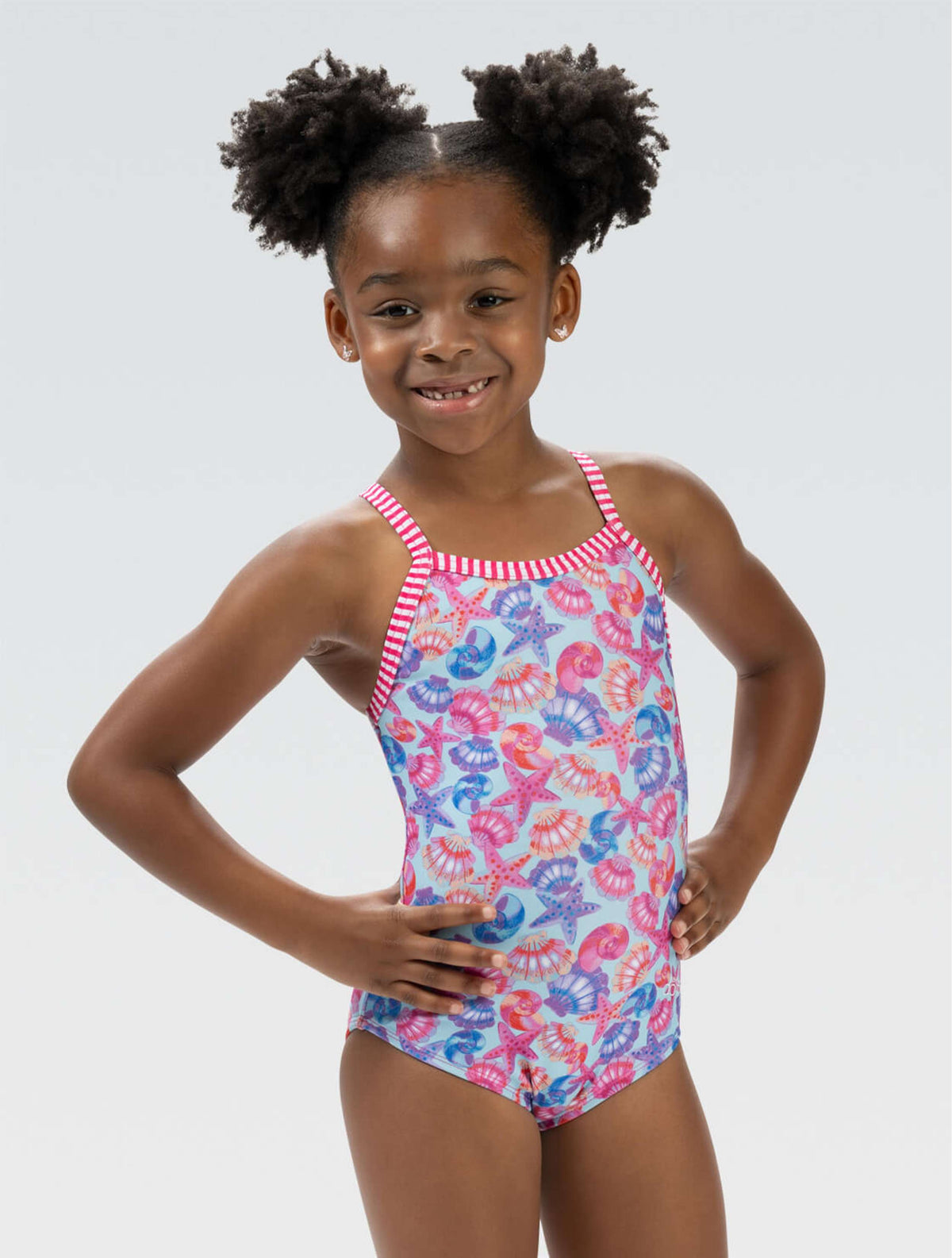 Little Dolfin Girls' By the Sea One Piece - By the Sea front-extra