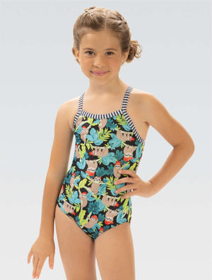 Little Dolfin Girls' Hang Tight One Piece - Hang Tight front