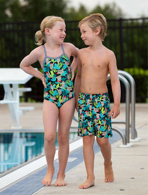 Little Dolfin Girls' Hang Tight One Piece - Hang Tight alt