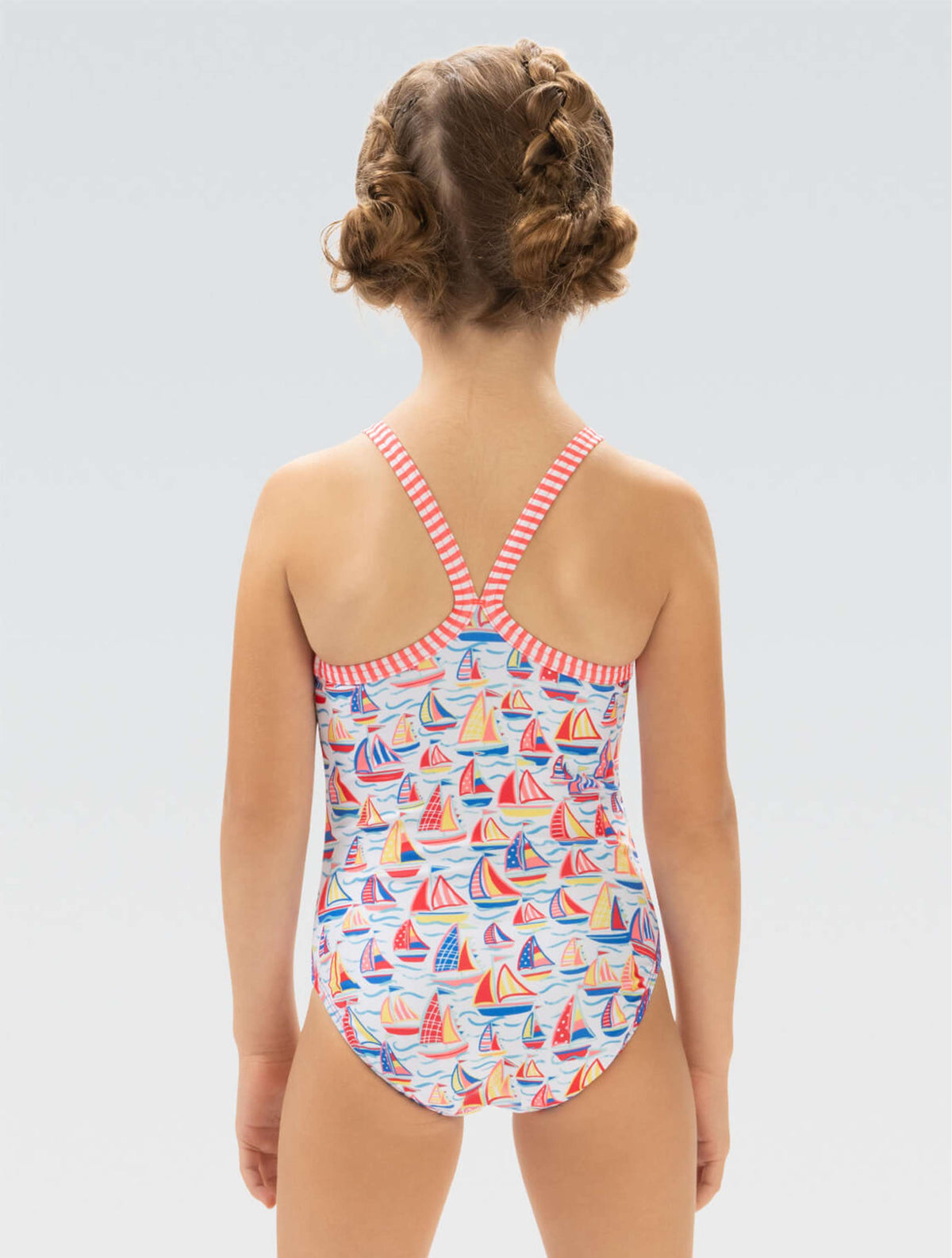 Little Dolfin Girls' High Tide One Piece - High Tide back