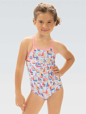 Little Dolfin Girls' High Tide One Piece - High Tide front