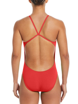 Nike Swim Hydrastrong Essential Women's Cutout One Piece - University Red alternate image 1