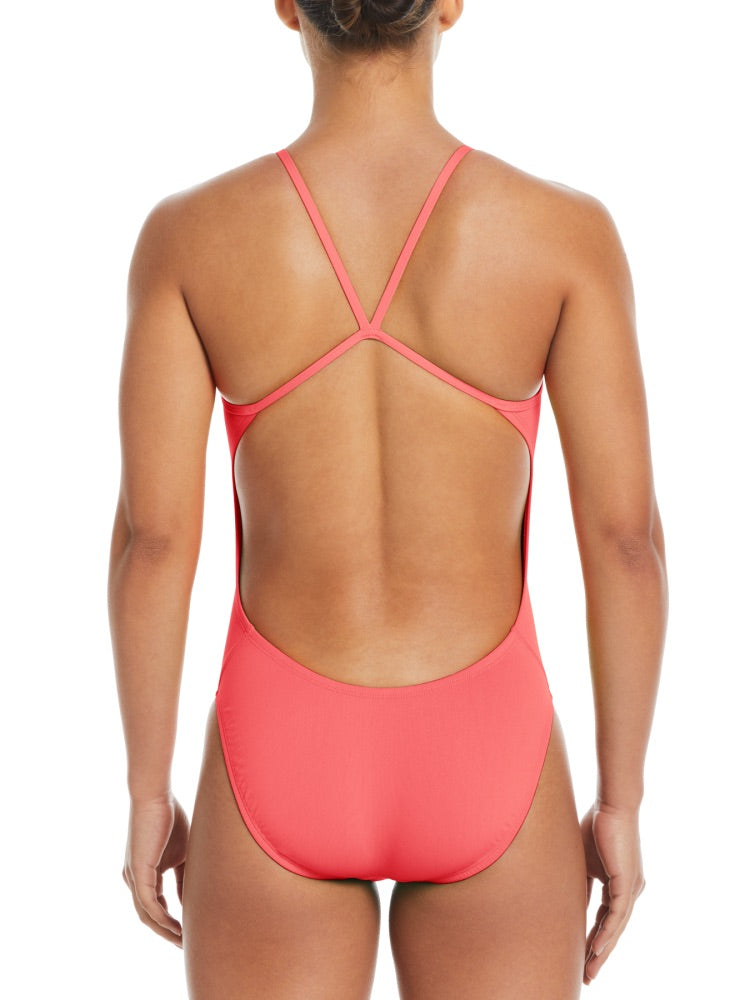 Nike Swim Hydrastrong Essential Women's Cutout One Piece - Hot Punch alternate image 1