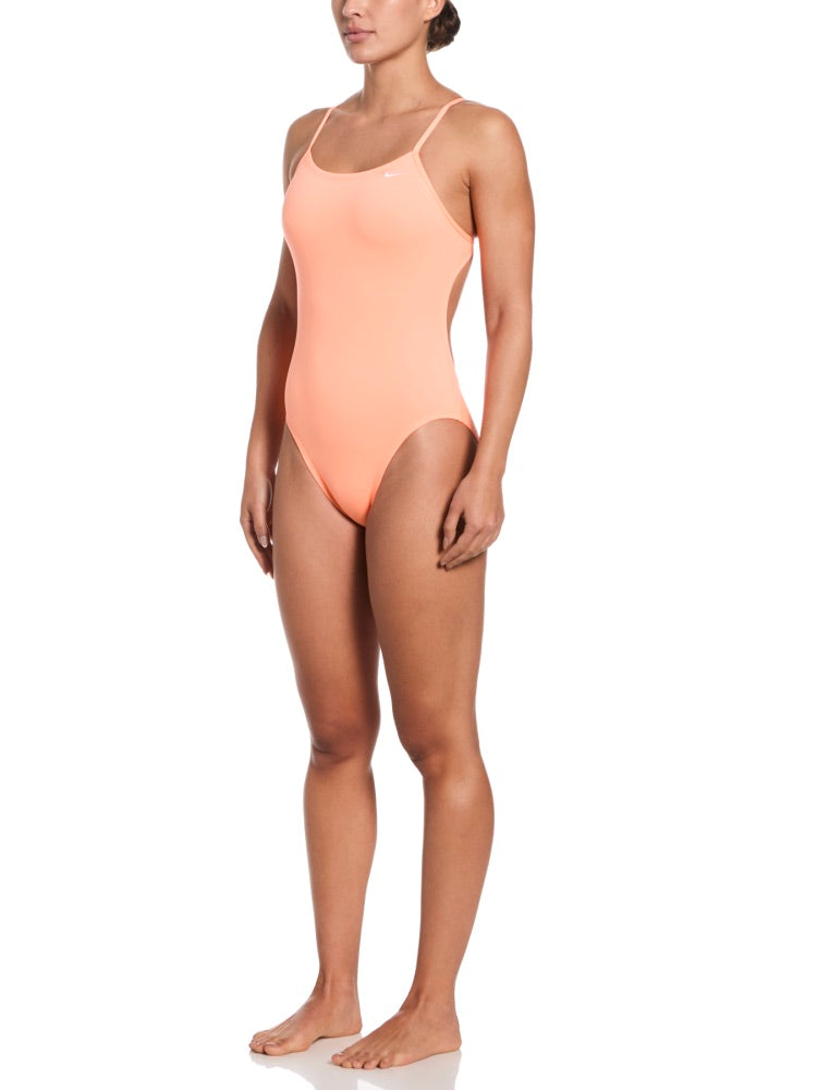 Nike Swim Hydrastrong Essential Women's Cutout One Piece - Orange Pulse alternate image 3