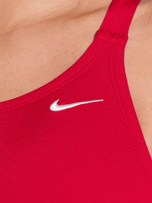 Nike Swim Hydrastrong Essential Women's Fastback Low Leg One Piece - University Red alternate image 2