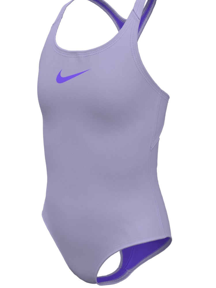 Nike Swim Effortless Essential Big Kids' (Girls') Racerback One Piece - Lilac Bloom