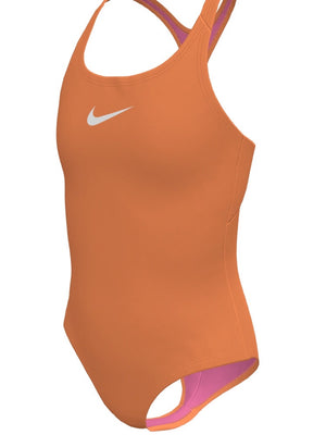 Nike Swim Effortless Essential Big Kids' (Girls') Racerback One Piece - Orange Pulse