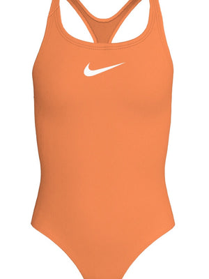 Nike Swim Effortless Essential Big Kids' (Girls') Racerback One Piece - Orange Pulse alternate image 2