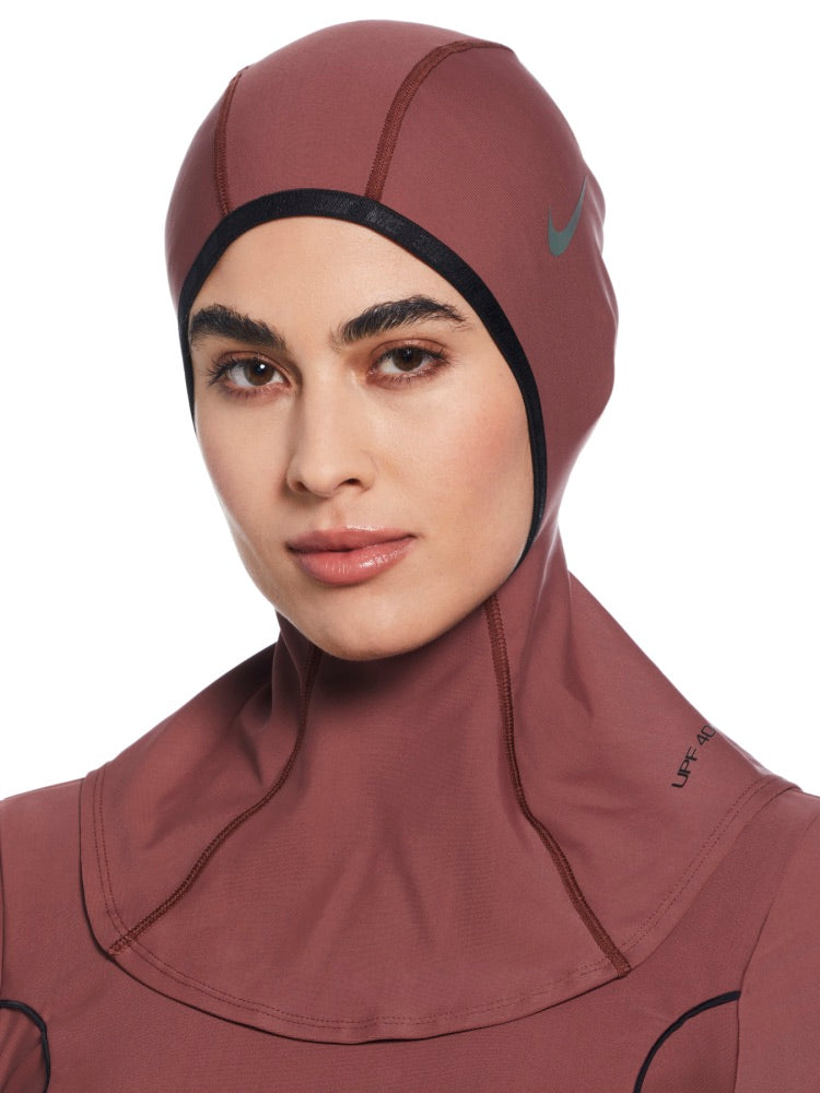 Nike Swim Victory Women's Swim Hijab - Red Sepia