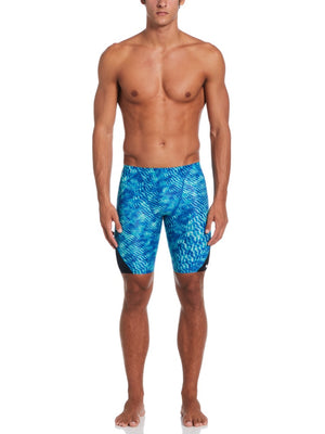 Nike Swim Hydrastrong Pool Lanes Men's Jammer - Blue Green alternate image 3