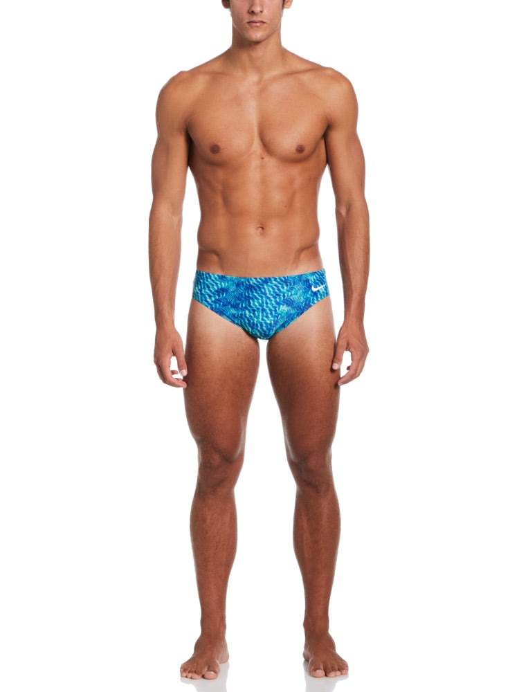 Nike Swim Hydrastrong Pool Lanes Men's Brief - Blue Green alternate image 3