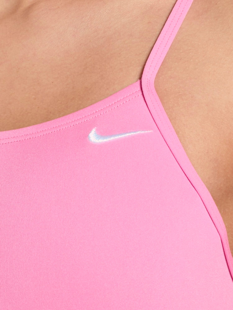 Nike Swim Hydrastrong Essential Women's Cutout One Piece - Pink Glow alternate image 2