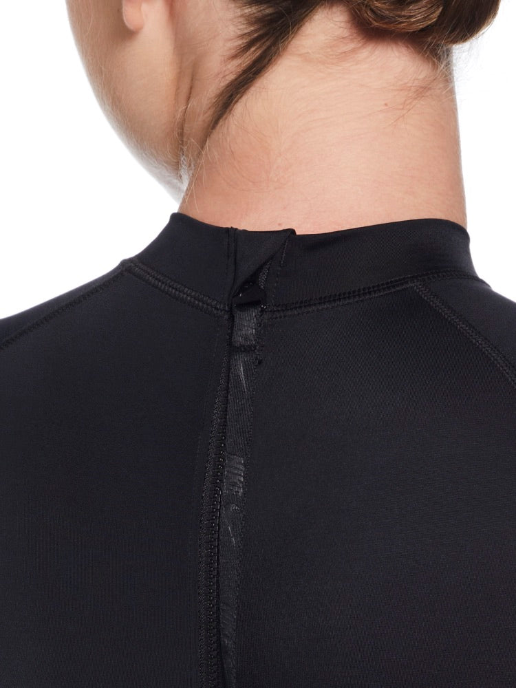 Nike Swim Hydralock Fusion Women's Long Sleeve One Piece - Black alternate image 4