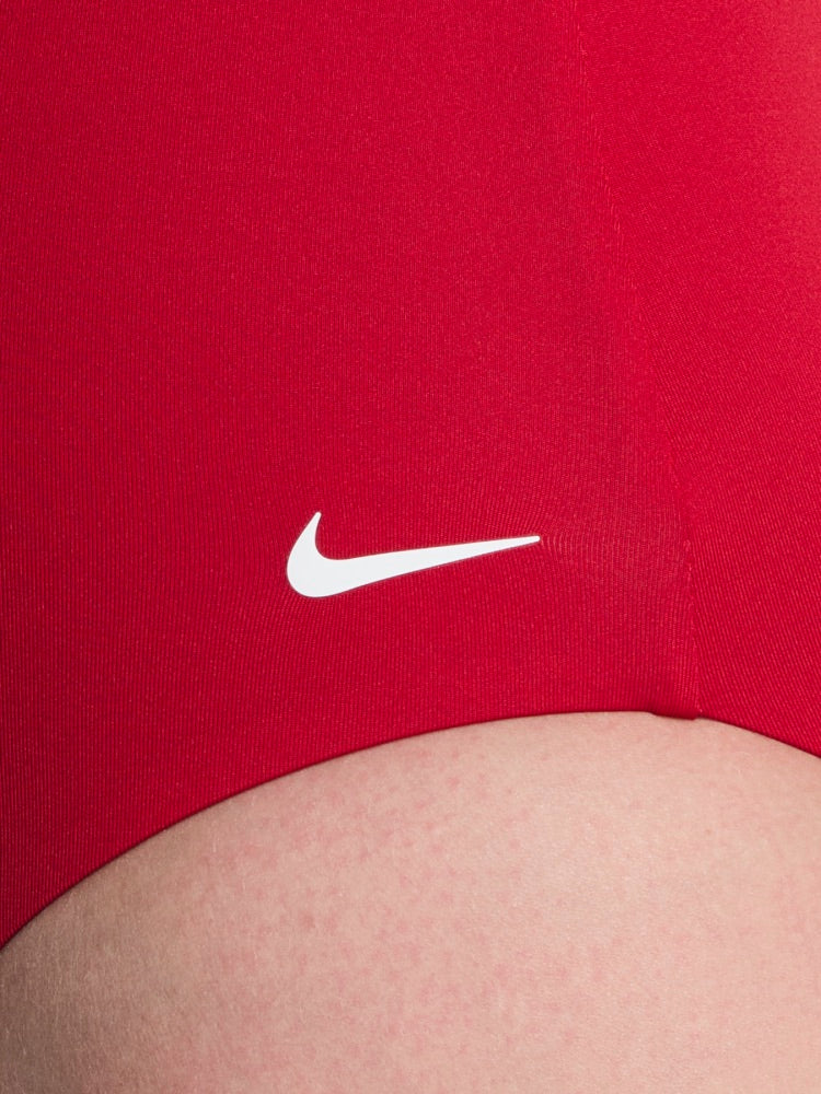 Nike Swim Effortless Essential Women's V-Neck One Piece - Gym Red alternate image 2