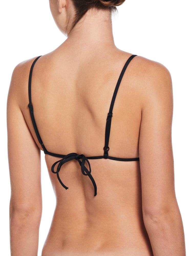 Nike Swim Effortless Essential Women's Triangle Bikini Top - Black alternate image 1
