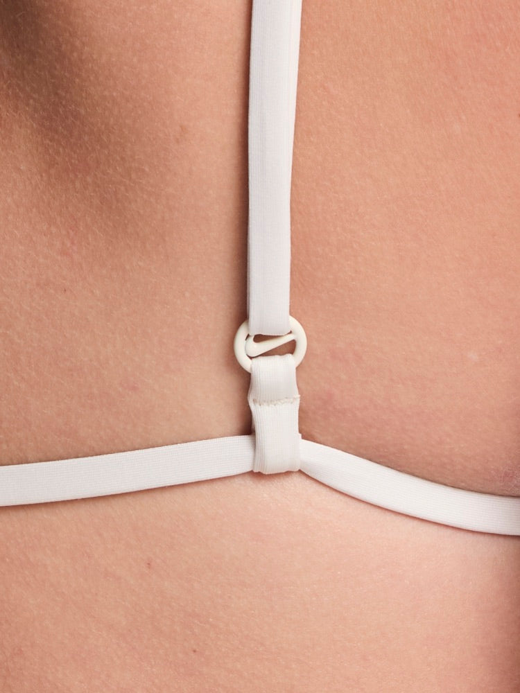 Nike Swim Effortless Essential Women's Triangle Bikini Top - Chalk alternate image 4