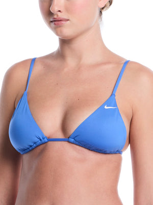 Nike Swim Effortless Essential Women's Triangle Bikini Top - Blue Crystal