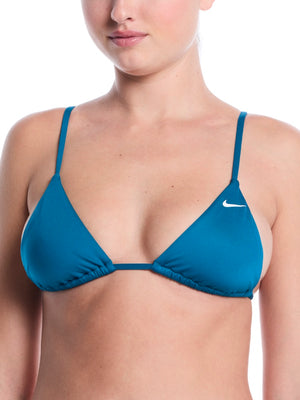 Nike Swim Effortless Essential Women's Triangle Bikini Top - Green Abyss