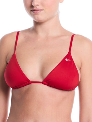 Nike Swim Effortless Essential Women's Triangle Bikini Top - Gym Red