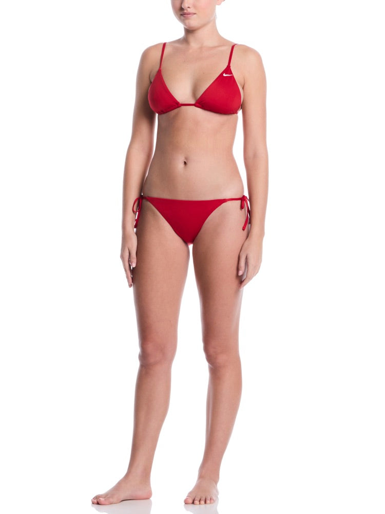 Nike Swim Effortless Essential Women's Tie String Bikini Bottom - Gym Red alternate image 3