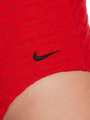 Nike Swim Women's Terry Texture Y-Back One Piece - University Red alternate image 2