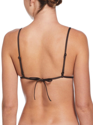 Nike Swim Women's Terry Texture Triangle Bikini Top - Baroque Brown alternate image 1