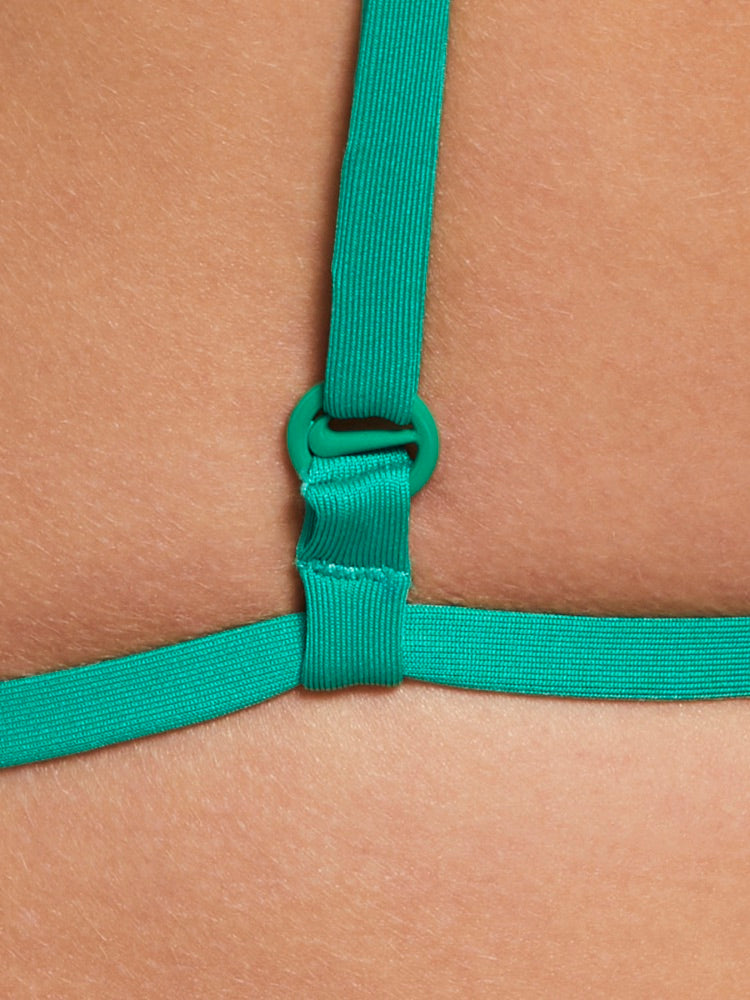 Nike Swim Women's Terry Texture Triangle Bikini Top - Stadium Green alternate image 4