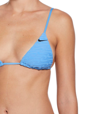Nike Swim Women's Terry Texture Triangle Bikini Top - University Blue alternate image 2