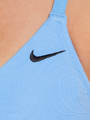Nike Swim Women's Jacquard Texture V-Neck Midkini - University Blue alternate image 2