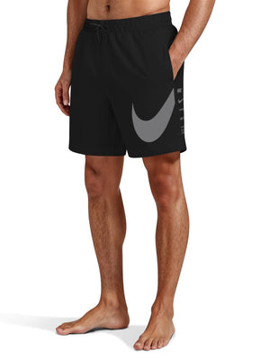 Nike Swim Breaker Men's 7" Fully Lined Volley Short - Jet Black alternate image 1