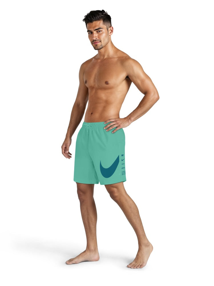 Nike Swim Breaker Men's 7" Fully Lined Volley Short - Green Abyss
