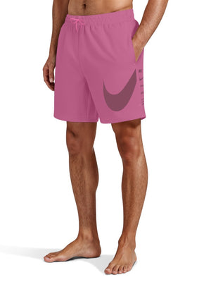 Nike Swim Breaker Men's 7" Fully Lined Volley Short - Pink Glow alternate image 1
