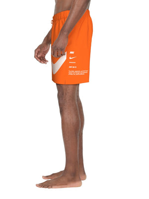 Nike Swim Breaker Men's 7" Fully Lined Volley Short - Orange Blaze alternate image 3