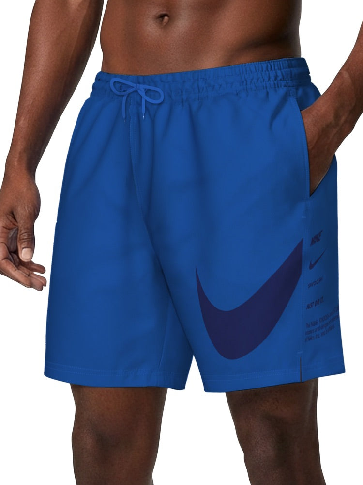 Nike Swim Breaker Men's 7" Brief-Lined Volley Short - Blue Crystal alternate image 2