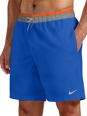 Nike Swim Breaker Men's 7" Brief-Lined Volley Short - Blue Crystal alternate image 2