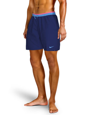 Nike Swim Breaker Men's 7" Brief-Lined Volley Short - Midnight Navy alternate image 1