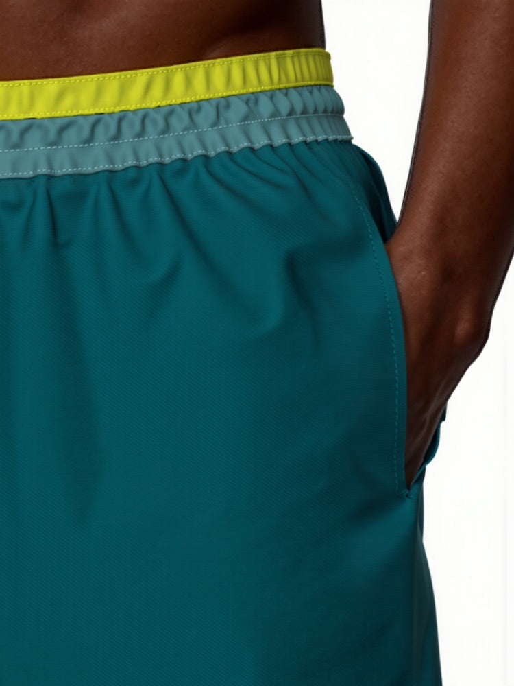 Nike Swim Breaker Men's 7" Brief-Lined Volley Short - Green Abyss alternate image 2