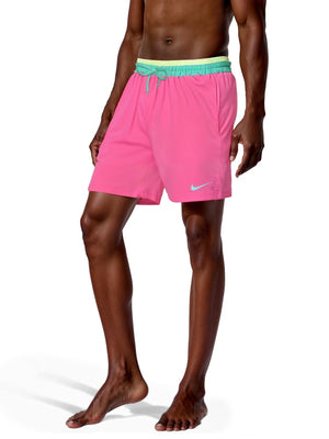 Nike Swim Breaker Men's 7" Brief-Lined Volley Short - Pinksicle alternate image 1
