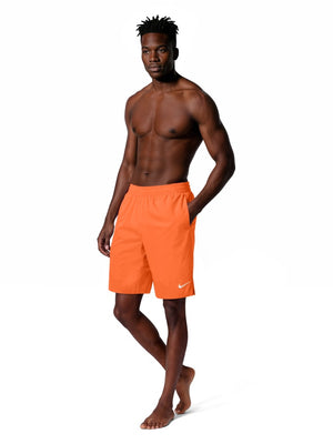 Nike Swim Breaker Essential Men's 9" Brief-Lined Volley Short - Turf Orange